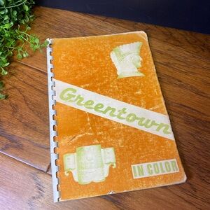 Vintage Greentown In Color Orange Booklet